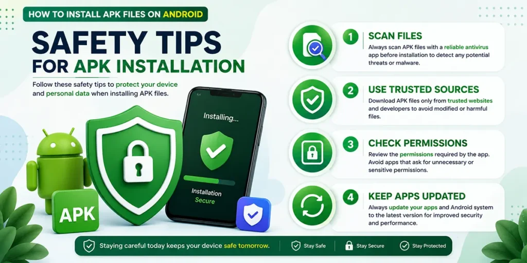APK file safety tips for Android users
