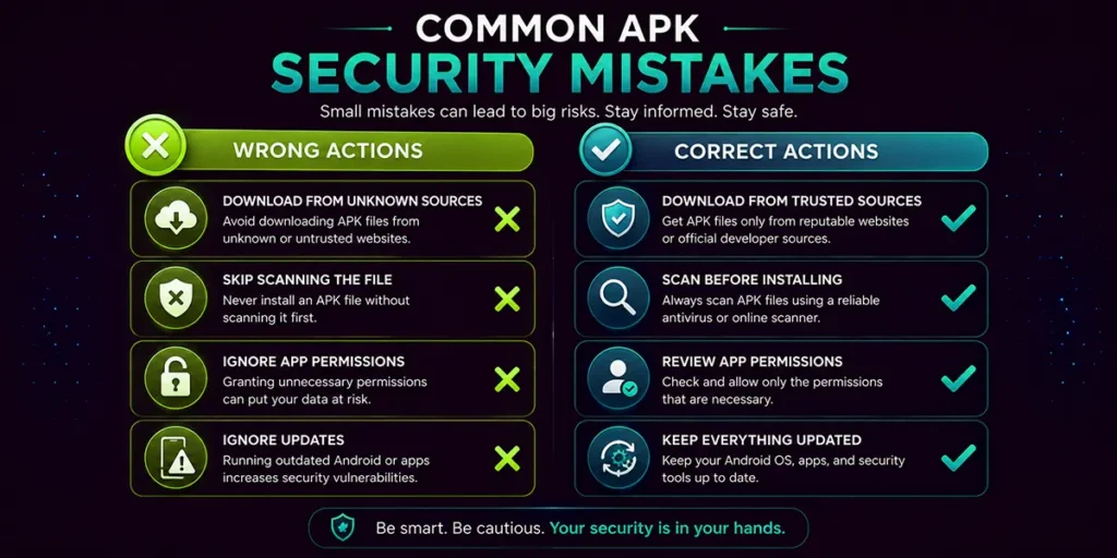 APK security tips illustration