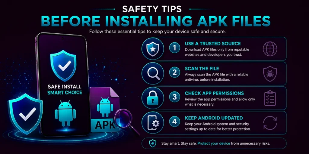 APK security tips illustration
