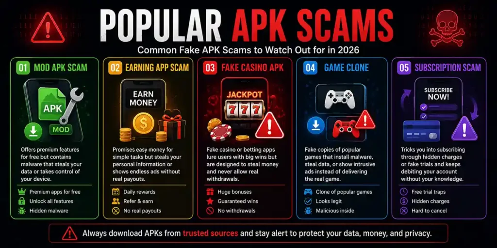 Fake APK Warning Signs
