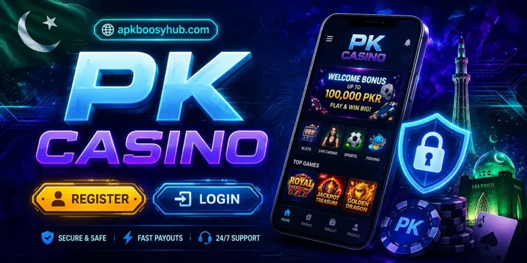 PK CASINO Registration and Login Guide 2026 for Android users in Pakistan
