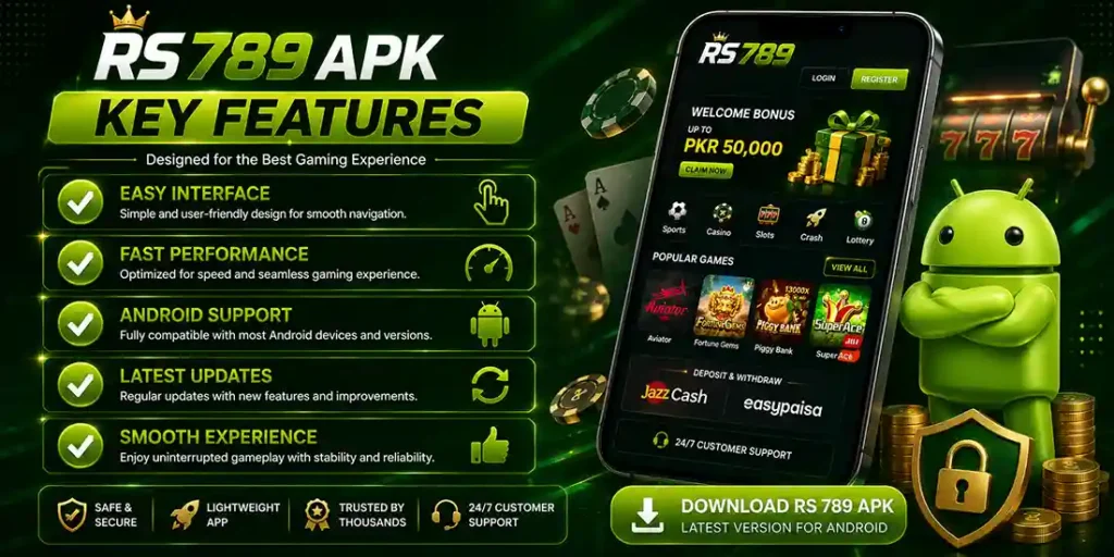 Key features of RS 789 APK latest version