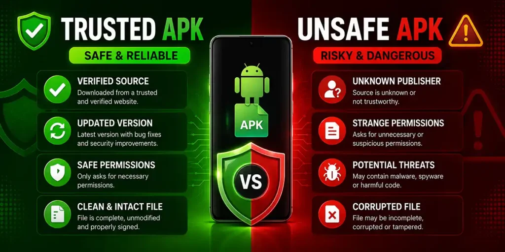 Download APK files safely from trusted sources