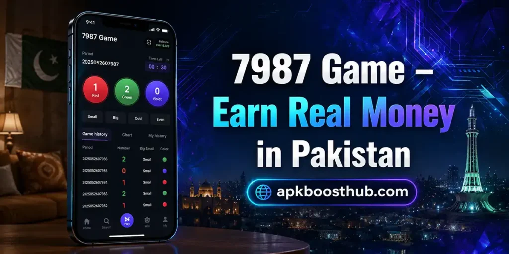 7987 game download Pakistan – a Pakistani user playing color prediction on Android smartphone