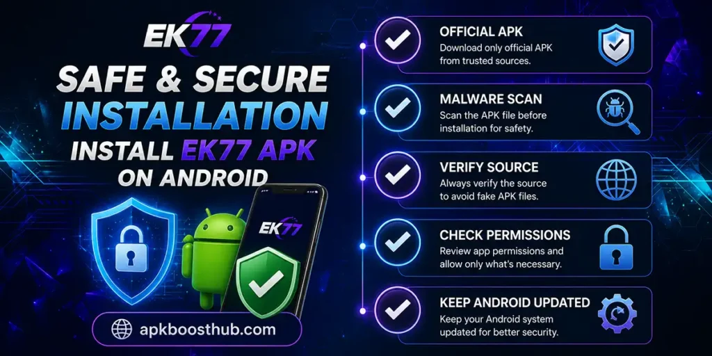 Best practices for safe EK77 APK installation on Android