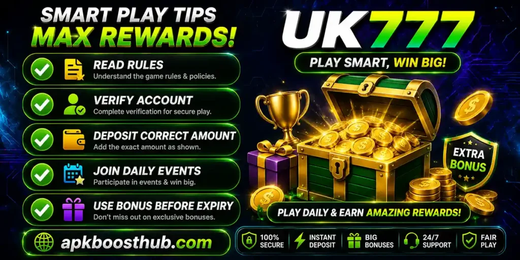UK777 APP Bonus Rewards